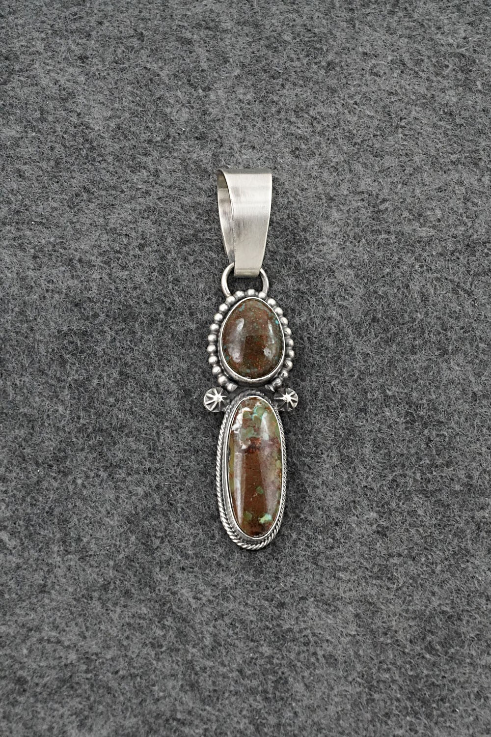 Turquoise & Sterling Silver Pendant - Randy Billy