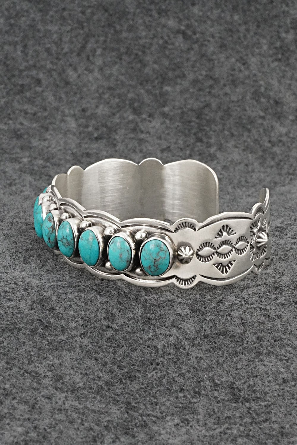 Turquoise & Sterling Silver Bracelet - Thomas Yazzie