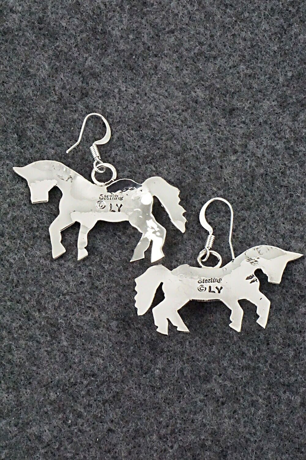Turquoise & Sterling Silver Earrings - Louise Yazzie