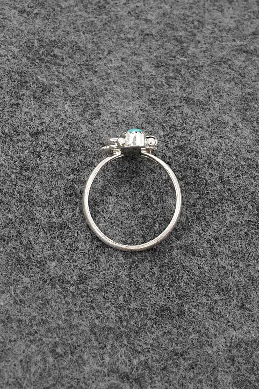 Turquoise and Sterling Silver Ring - Judy Largo - Size 7