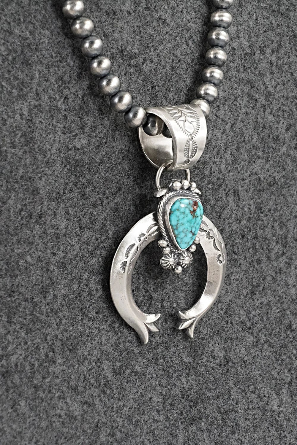 Turquoise & Sterling Silver Necklace - Samuel Yellowhair