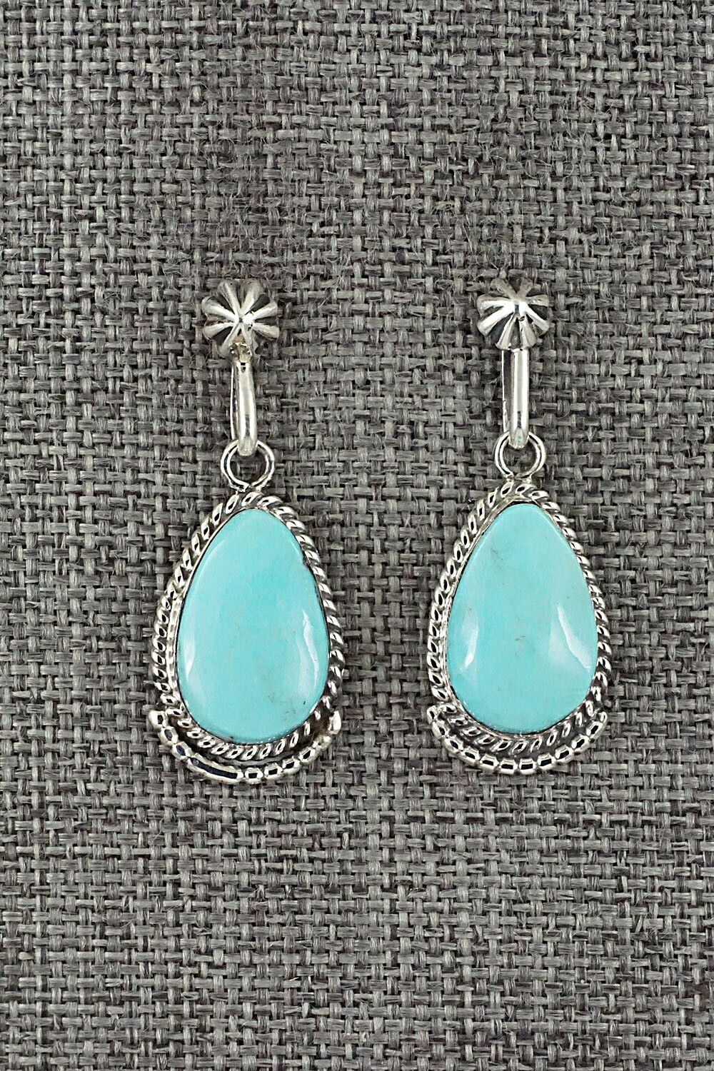 Turquoise and Sterling Silver Earrings - Sharon McCarthy