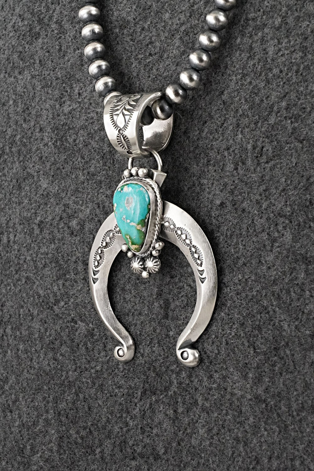 Turquoise & Sterling Silver Necklace - Samuel Yellowhair