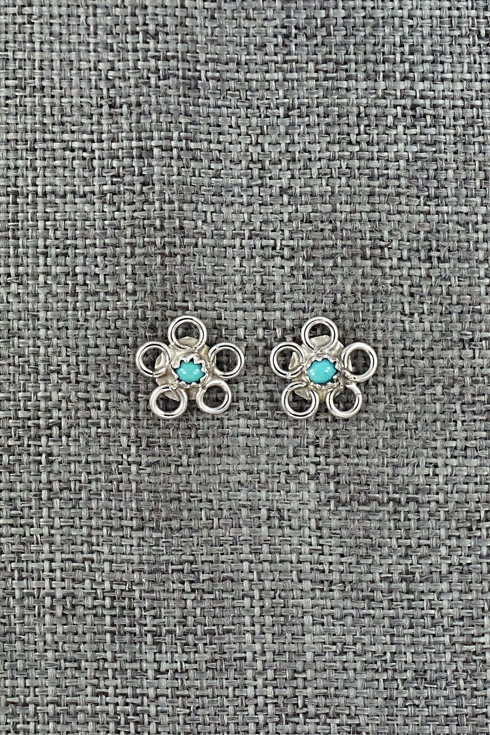 Turquoise & Sterling Silver Earrings - Sylvia Chee