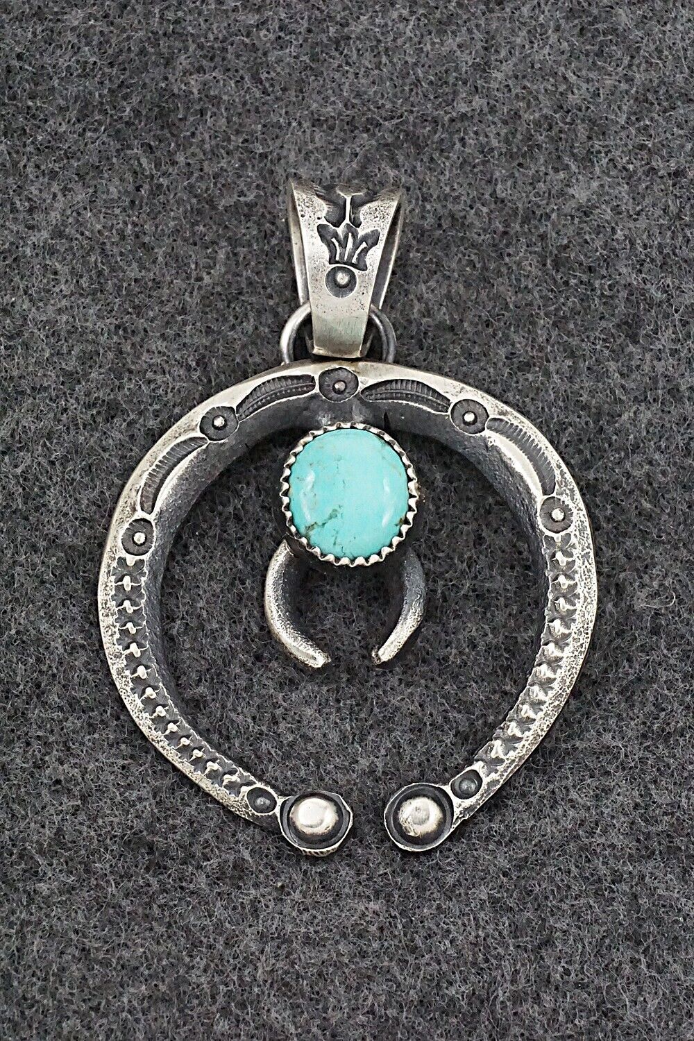 Turquoise & Sterling Silver Pendant - Eva & Linberg Billah