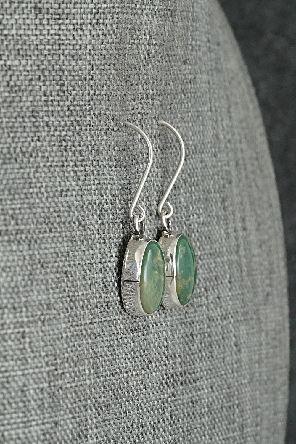 Turquoise & Sterling Silver Earrings - Rosemary Saunders