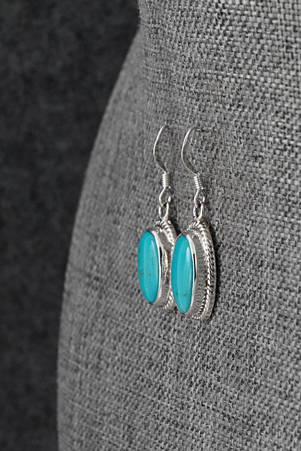 Turquoise & Sterling Silver Earrings - Sharon McCarthy