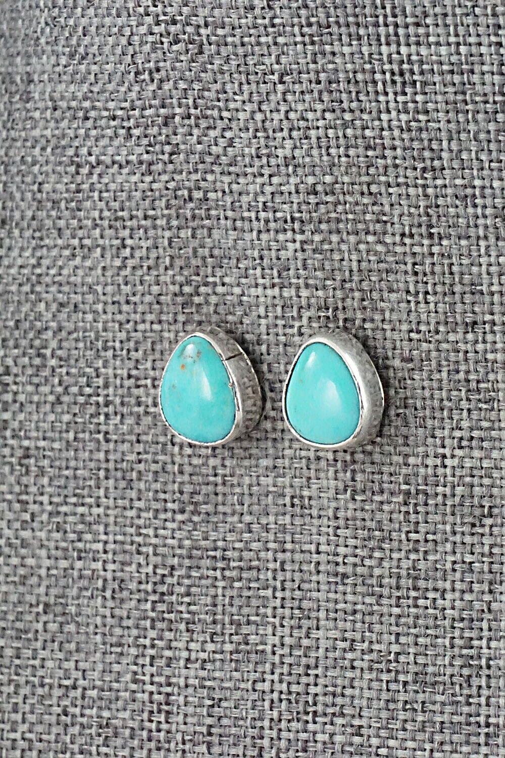 Turquoise & Sterling Silver Earrings - Marco Begaye