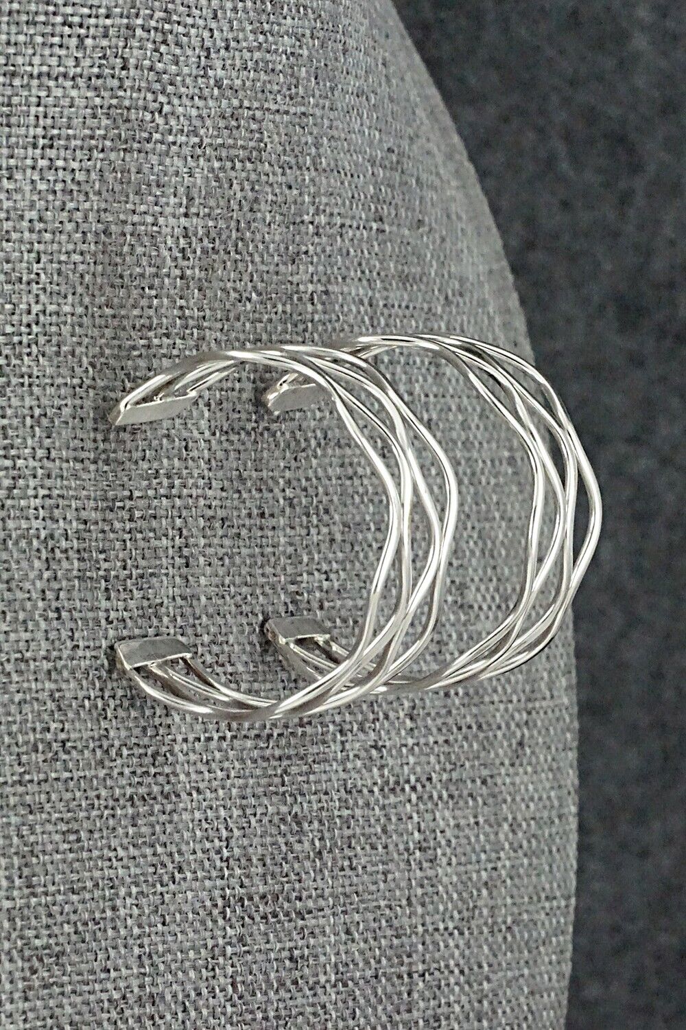 Sterling Silver Hoop Earrings - Elaine Tahe