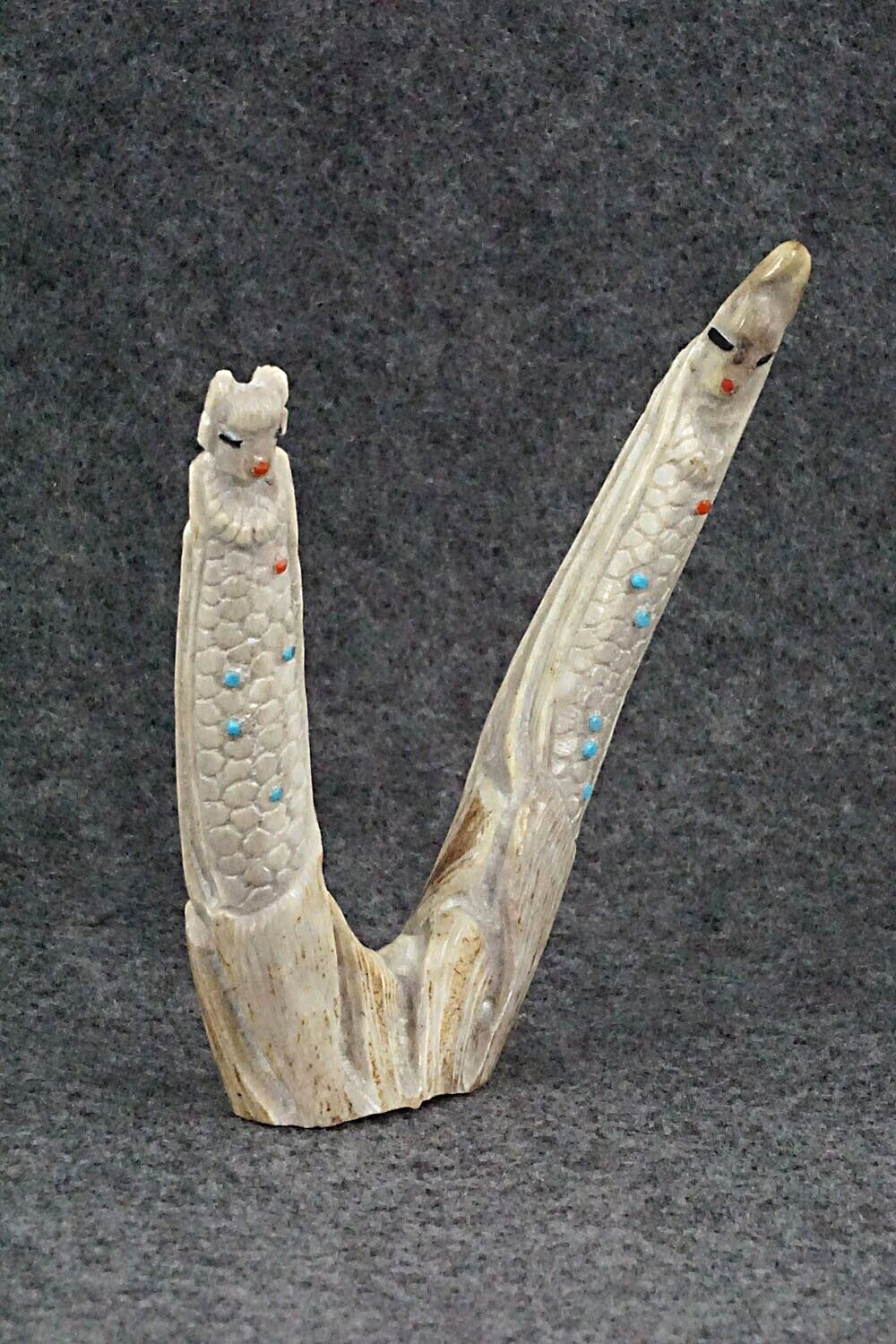 Corn Maidens Zuni Fetish Carving - Derrick Kaamasee