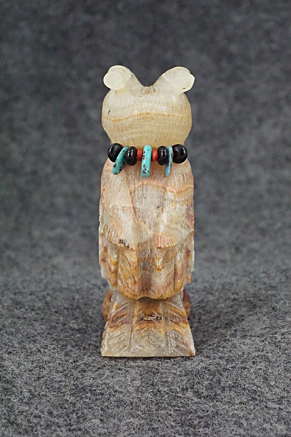 Horned Owl Zuni Fetish Carving - Douglas Martza