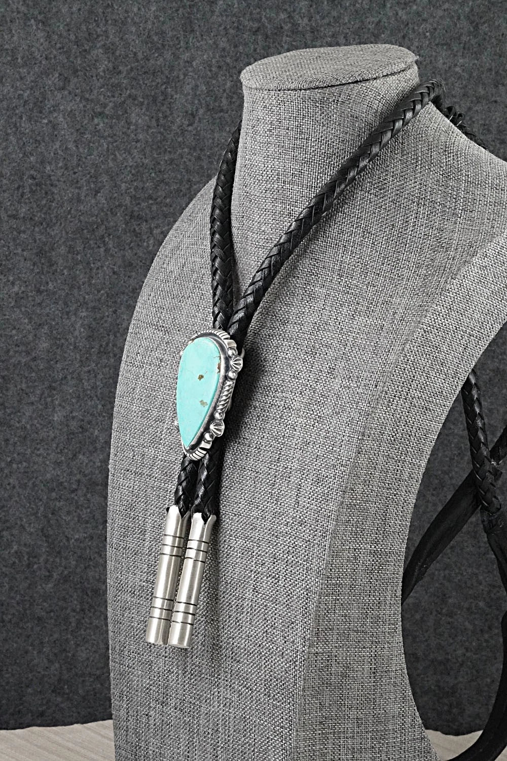 Turquoise & Sterling Silver Bolo Tie - Bob Becenti