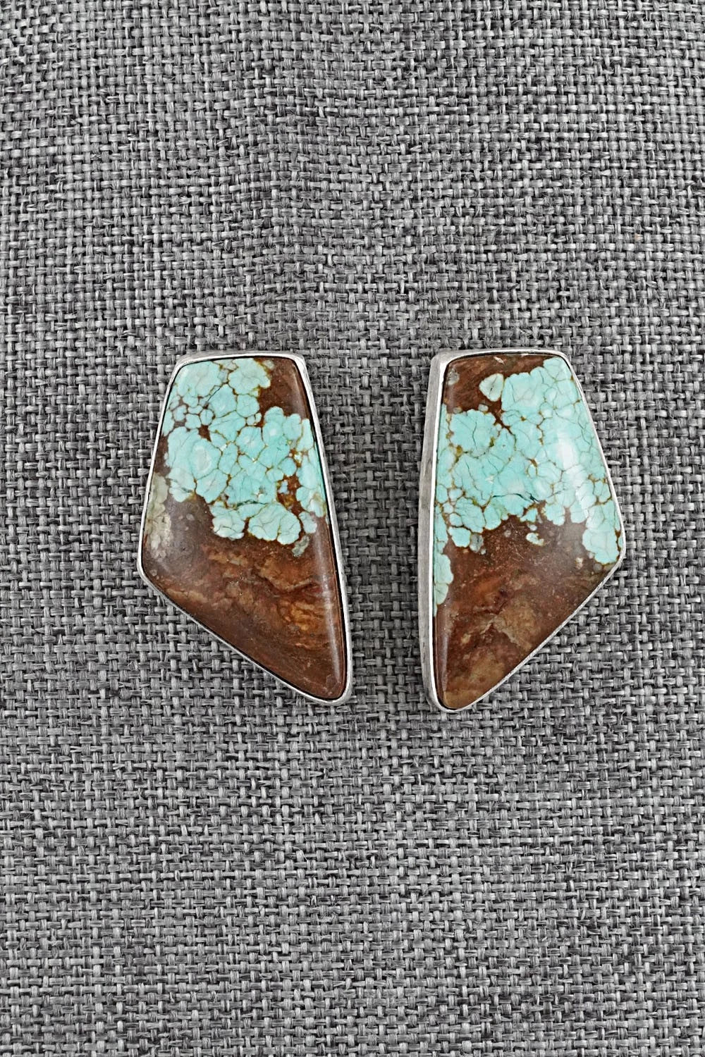 Turquoise & Sterling Silver Necklace and Earrings Set - Darrin Livingston