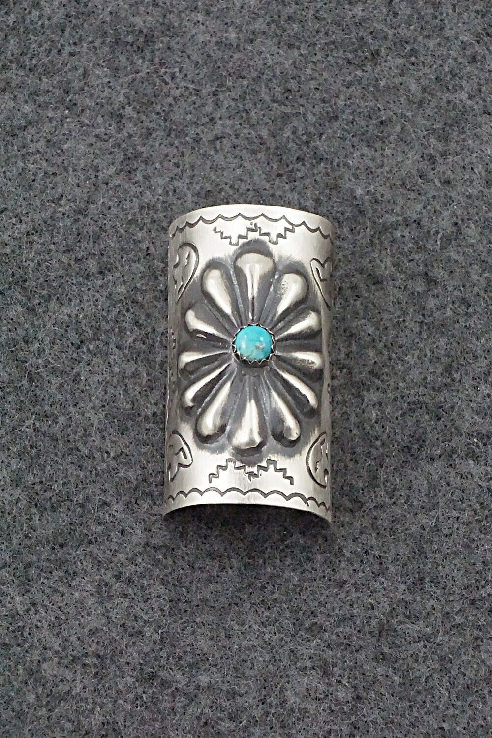 Turquoise & Sterling Silver Hair Pin - Arlene Soce
