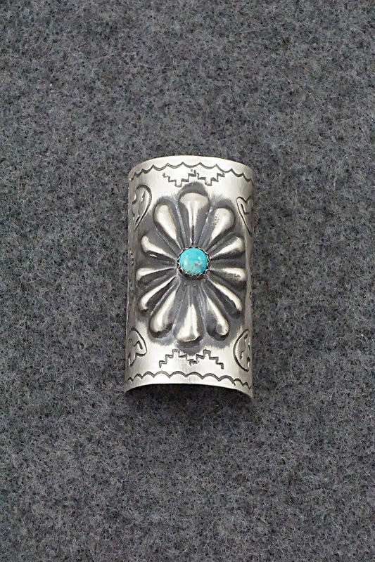 Turquoise & Sterling Silver Hair Pin - Arlene Soce