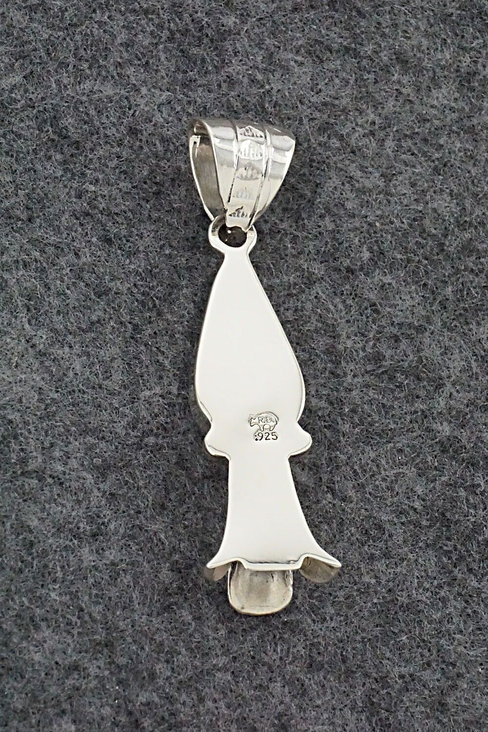 Turquoise & Sterling Silver Blossom Pendant - Dorothy Lee