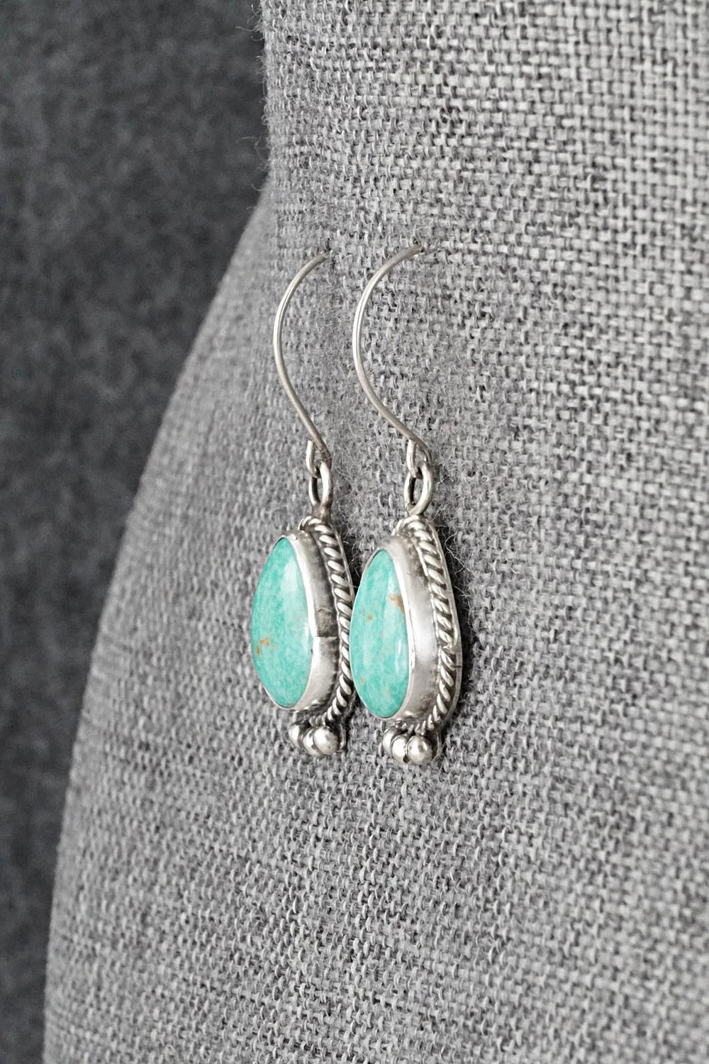 Turquoise & Sterling Silver Earrings - Rosemary Saunders