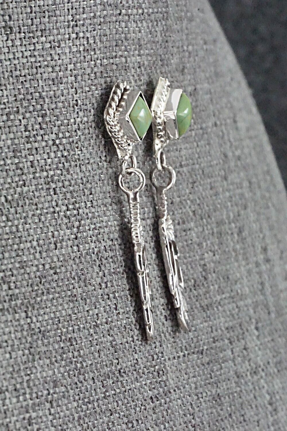 Turquoise & Sterling Silver Earrings - Anissa Martinez