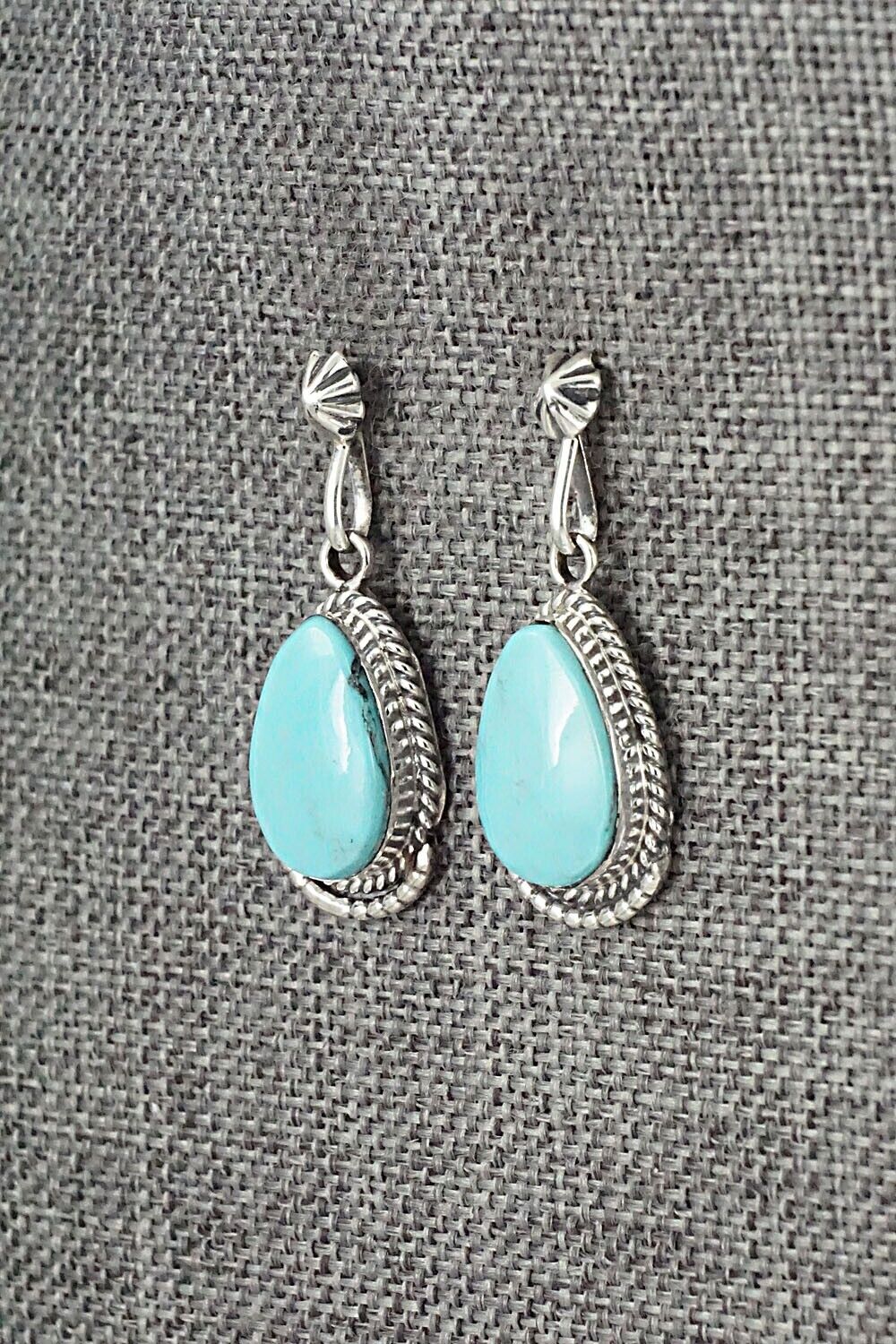 Turquoise and Sterling Silver Earrings - Sharon McCarthy