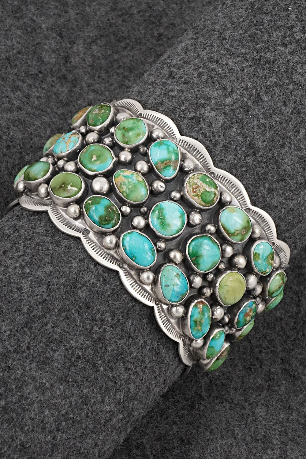 Turquoise & Sterling Silver Bracelet - Tom Lewis