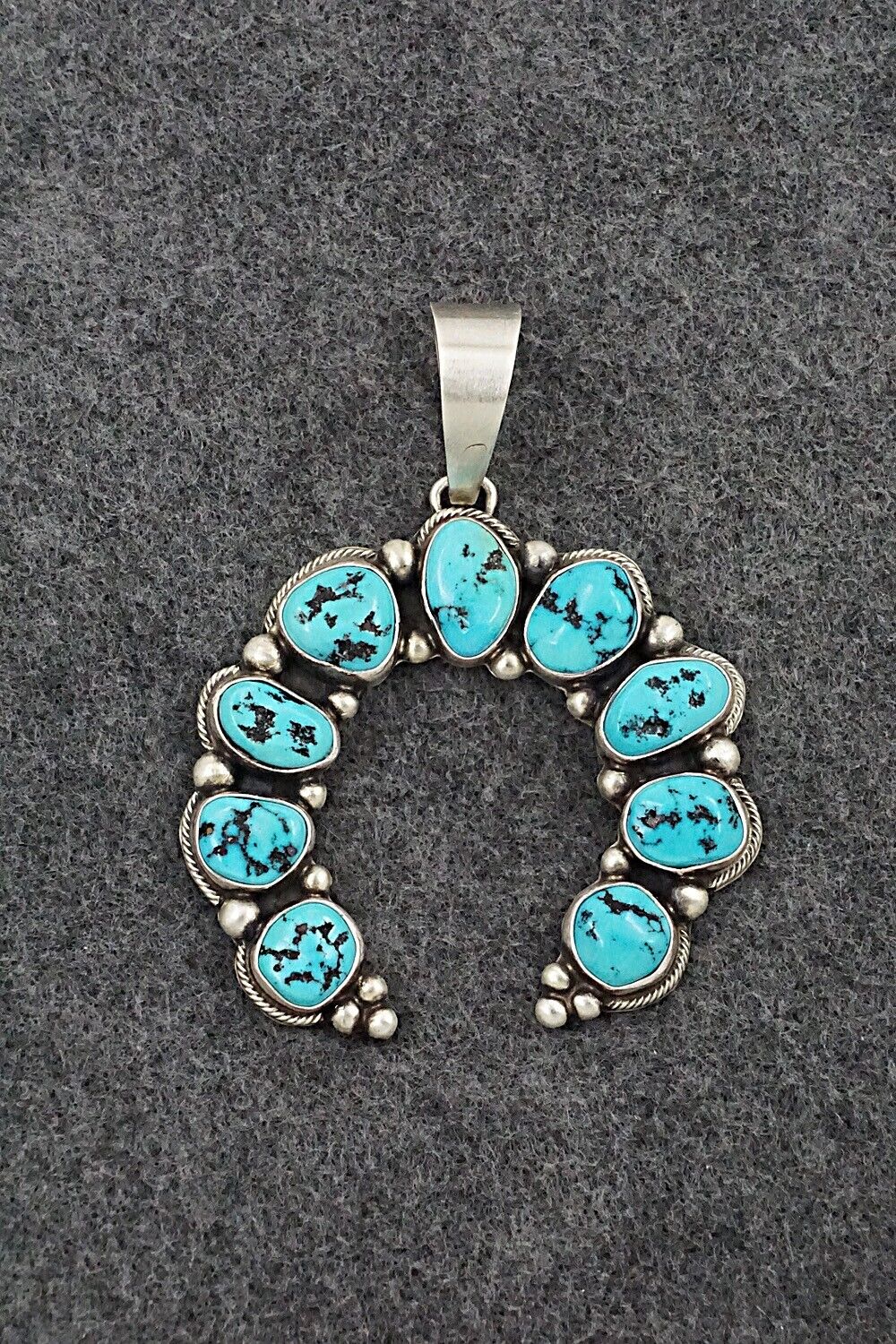 Turquoise & Sterling Silver Pendant - Kathleen Livingston