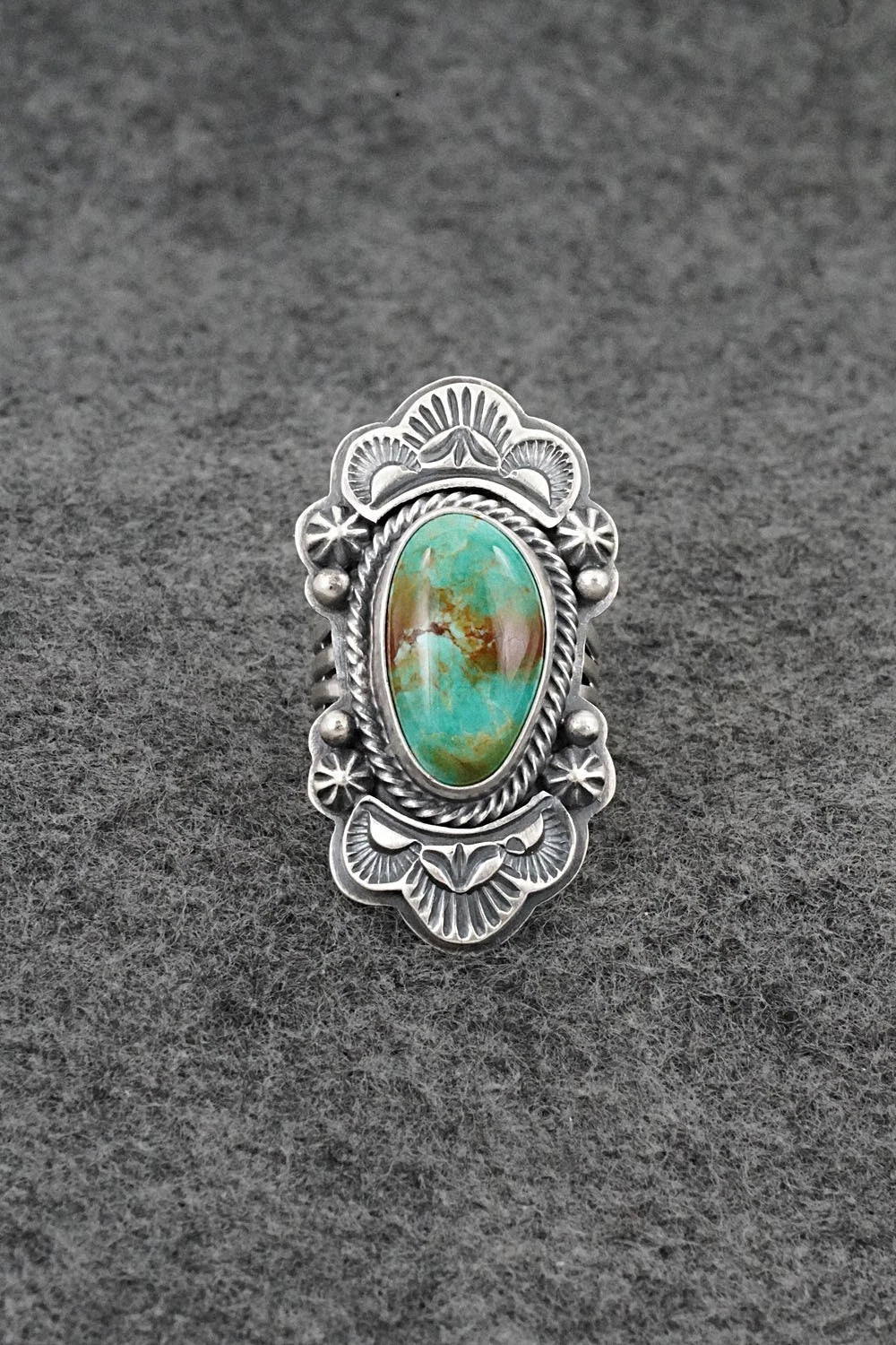 Turquoise & Sterling Silver Ring - Randy Boyd - Size 6.5