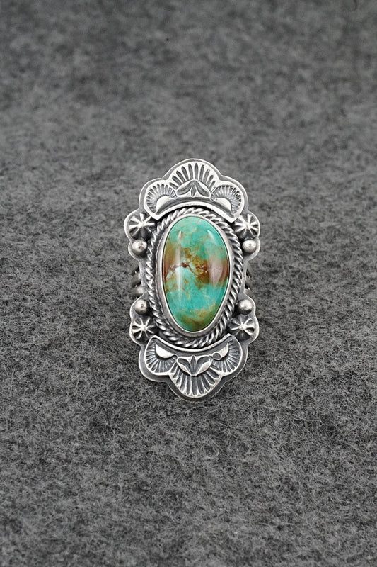 Turquoise & Sterling Silver Ring - Randy Boyd - Size 6.5