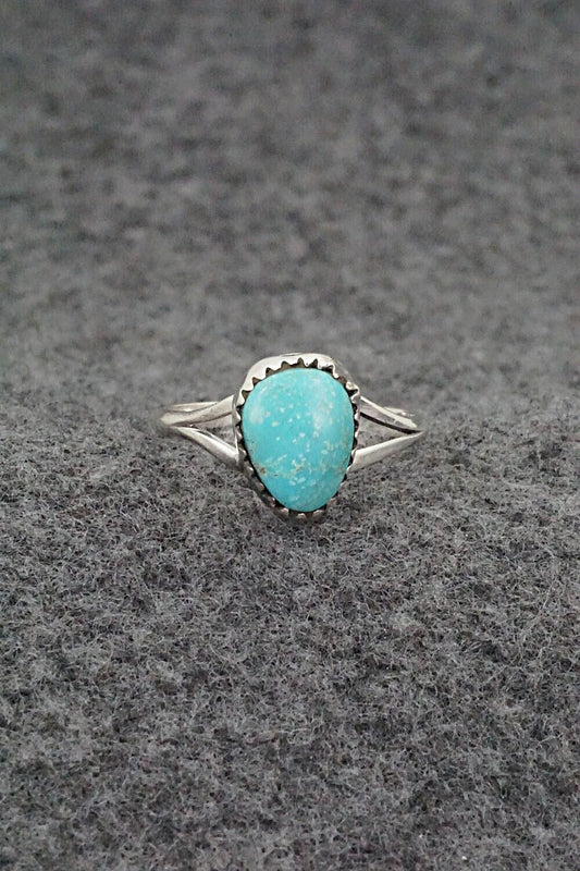 Turquoise & Sterling Silver Ring - Theresa Smith - Size 7