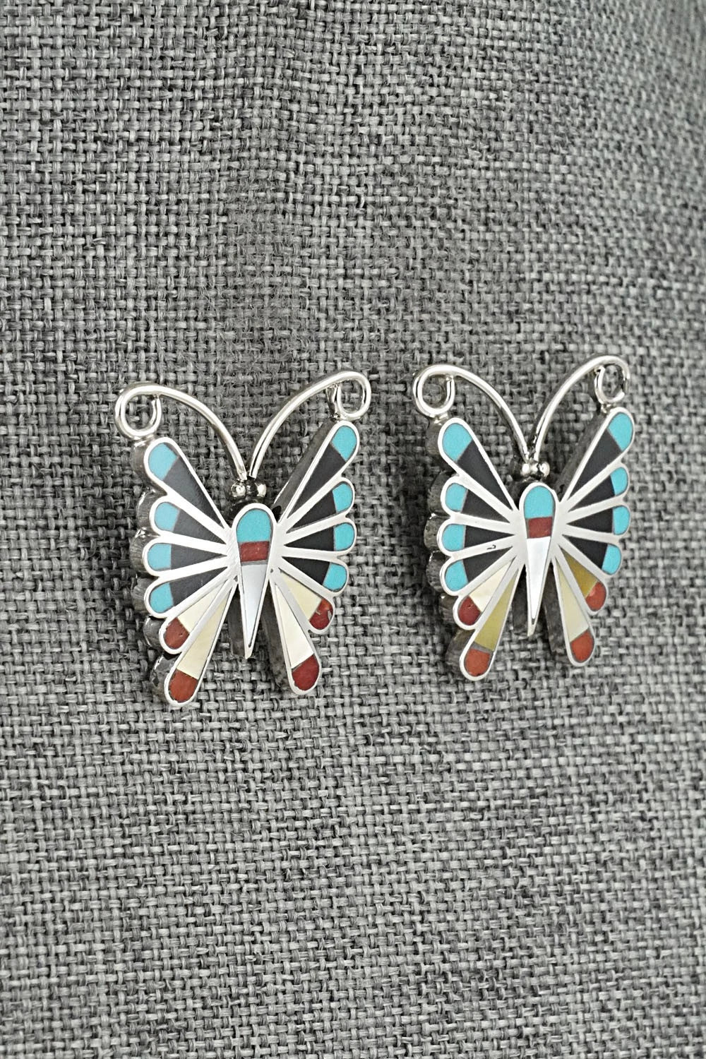 Multi-Stone & Sterling Silver Earrings - Adrian Wallace