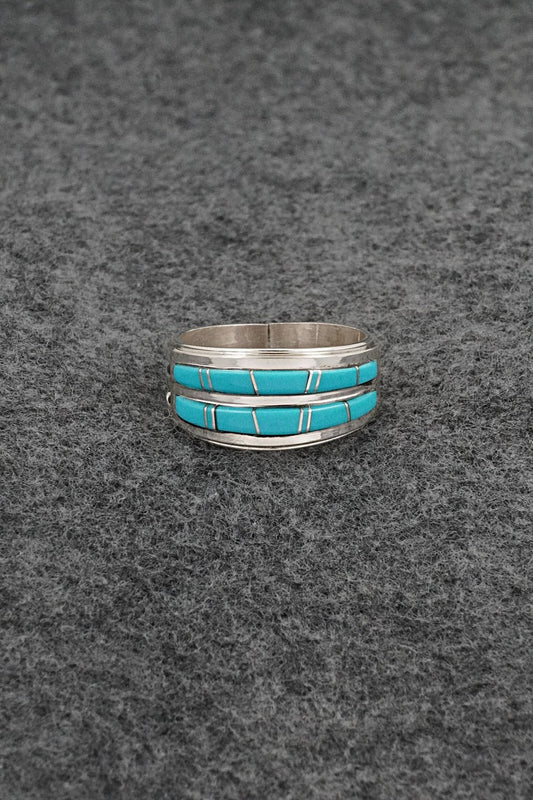 Turquoise & Sterling Silver Ring - Wilbert Muskett Jr. - Size 9.5