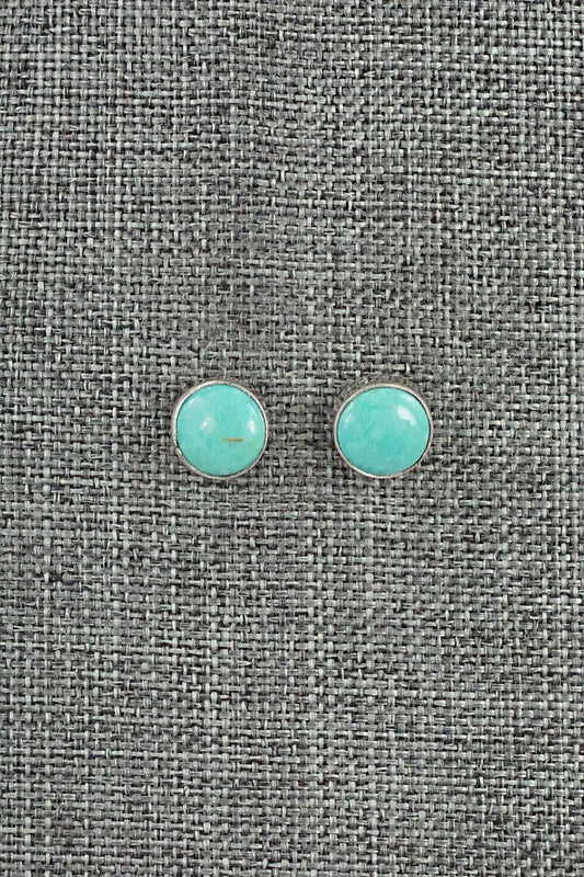 Turquoise & Sterling Silver Earrings - Marco Begaye