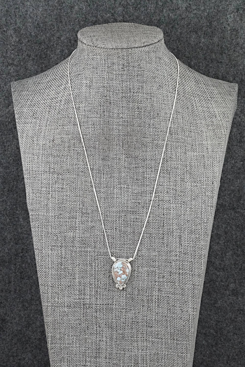 Turquoise & Sterling Silver Necklace - Sharon McCarthy