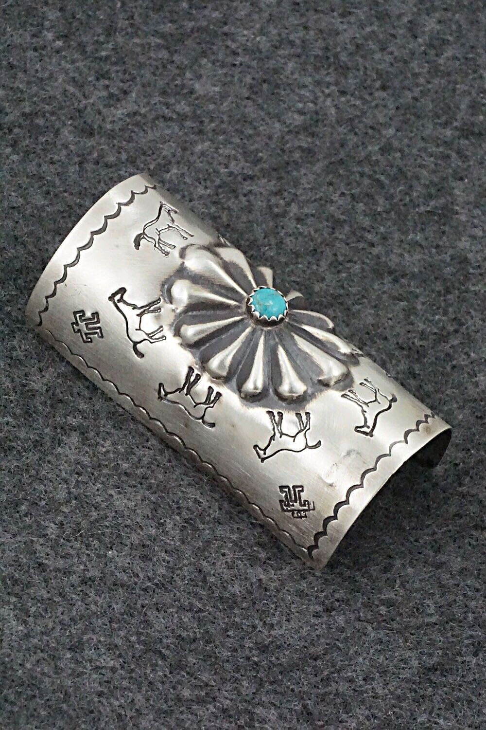 Turquoise & Sterling Silver Hair Pin - Arlene Soce