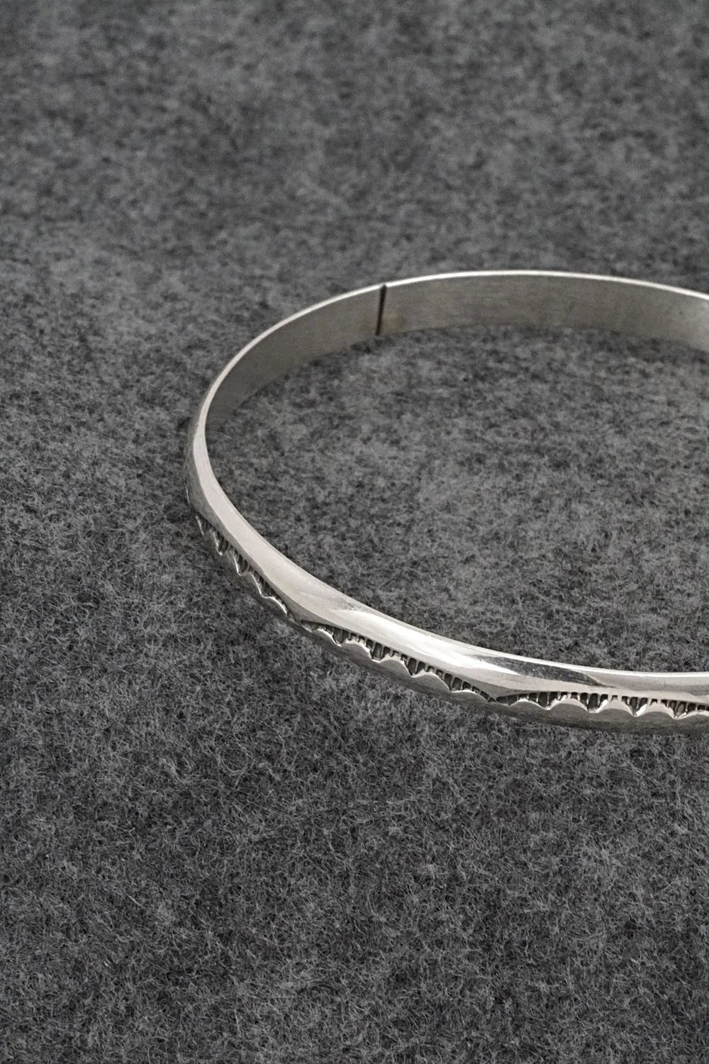Sterling Silver Bangle Bracelet - Elaine Tahe