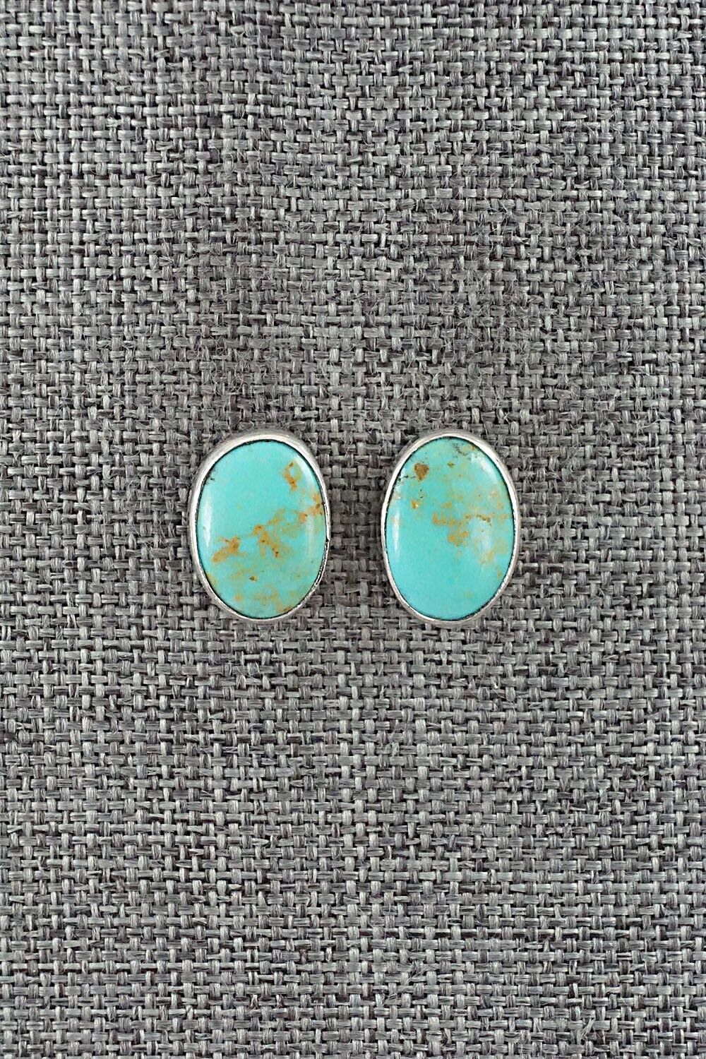 Turquoise & Sterling Silver Earrings - Marco Begaye