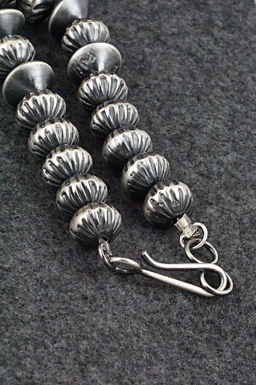 Sterling Silver Navajo Pearl Necklace 20" - Preston Haley