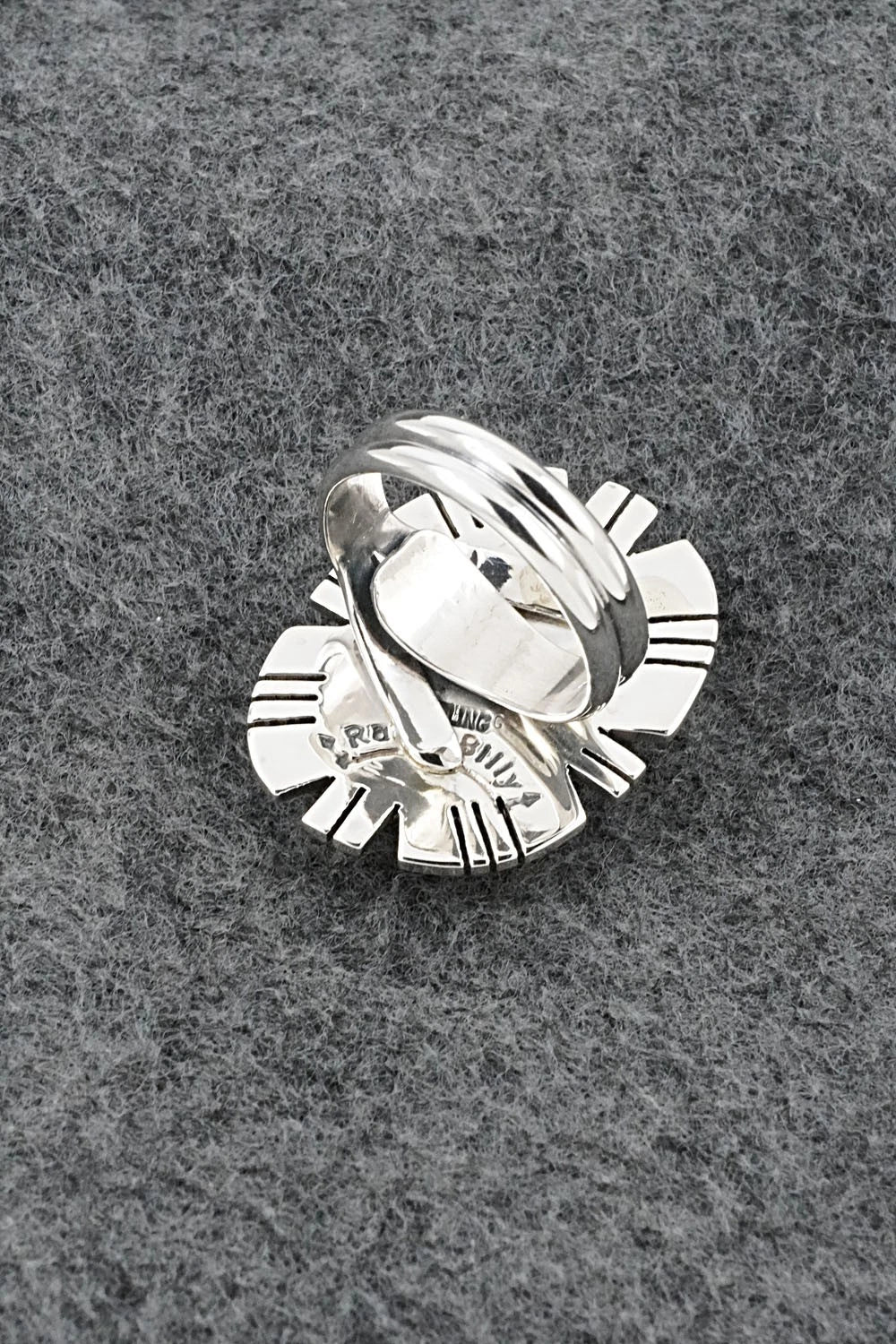Turquoise & Sterling Silver Ring - Randy Billy - Adjustable