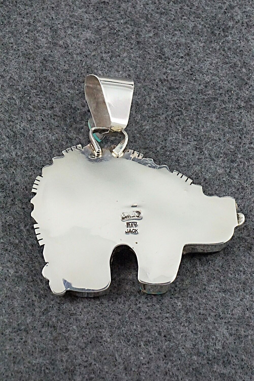 Multi Stone & Sterling Silver Pendant - Ray Jack