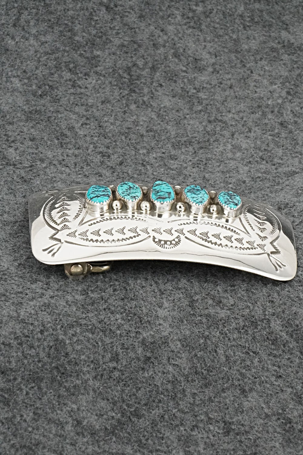 Turquoise & Sterling Silver Belt Buckle - Jolene Begay