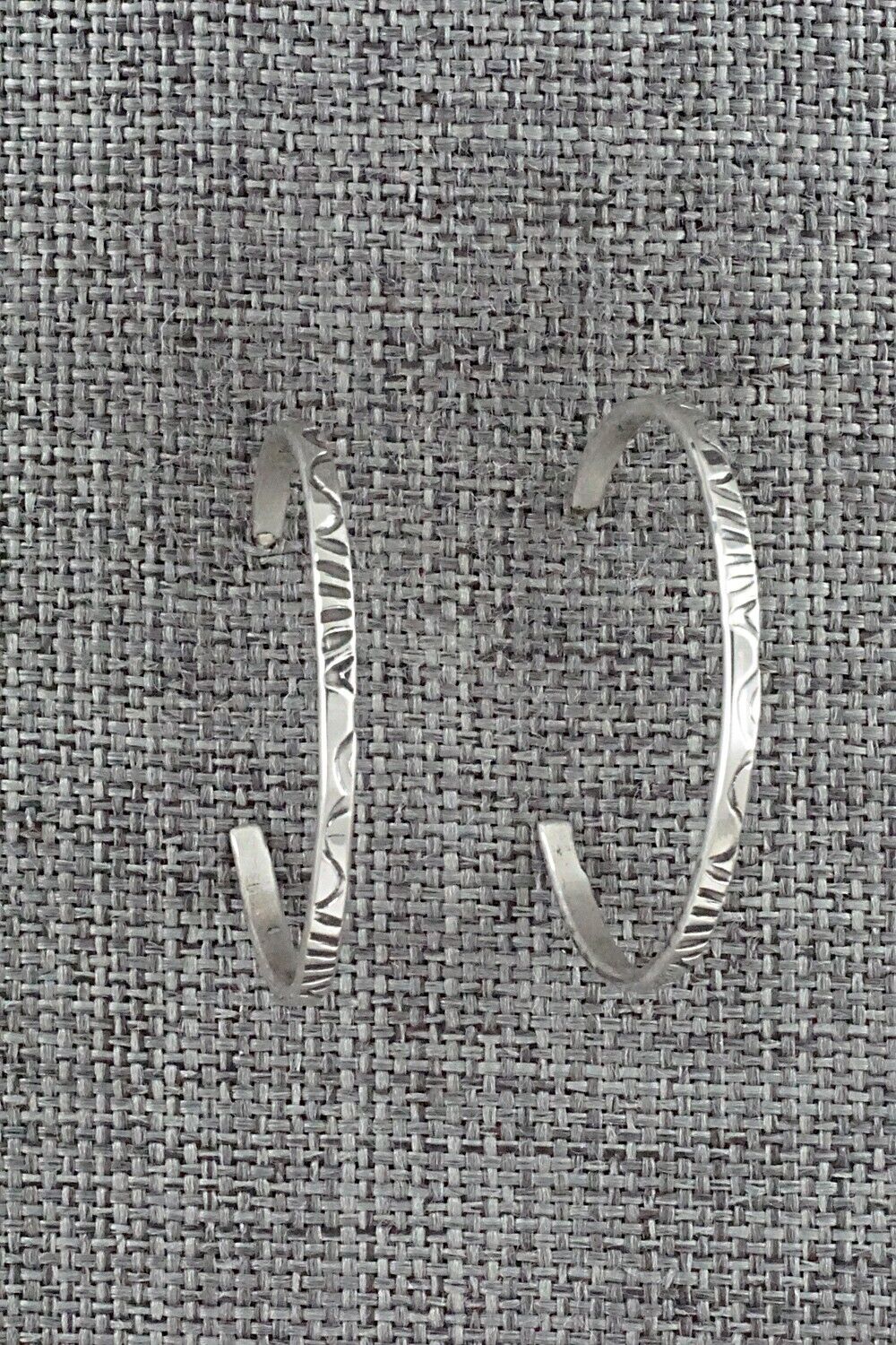 Sterling Silver Hoop Earrings - Elaine Tahe