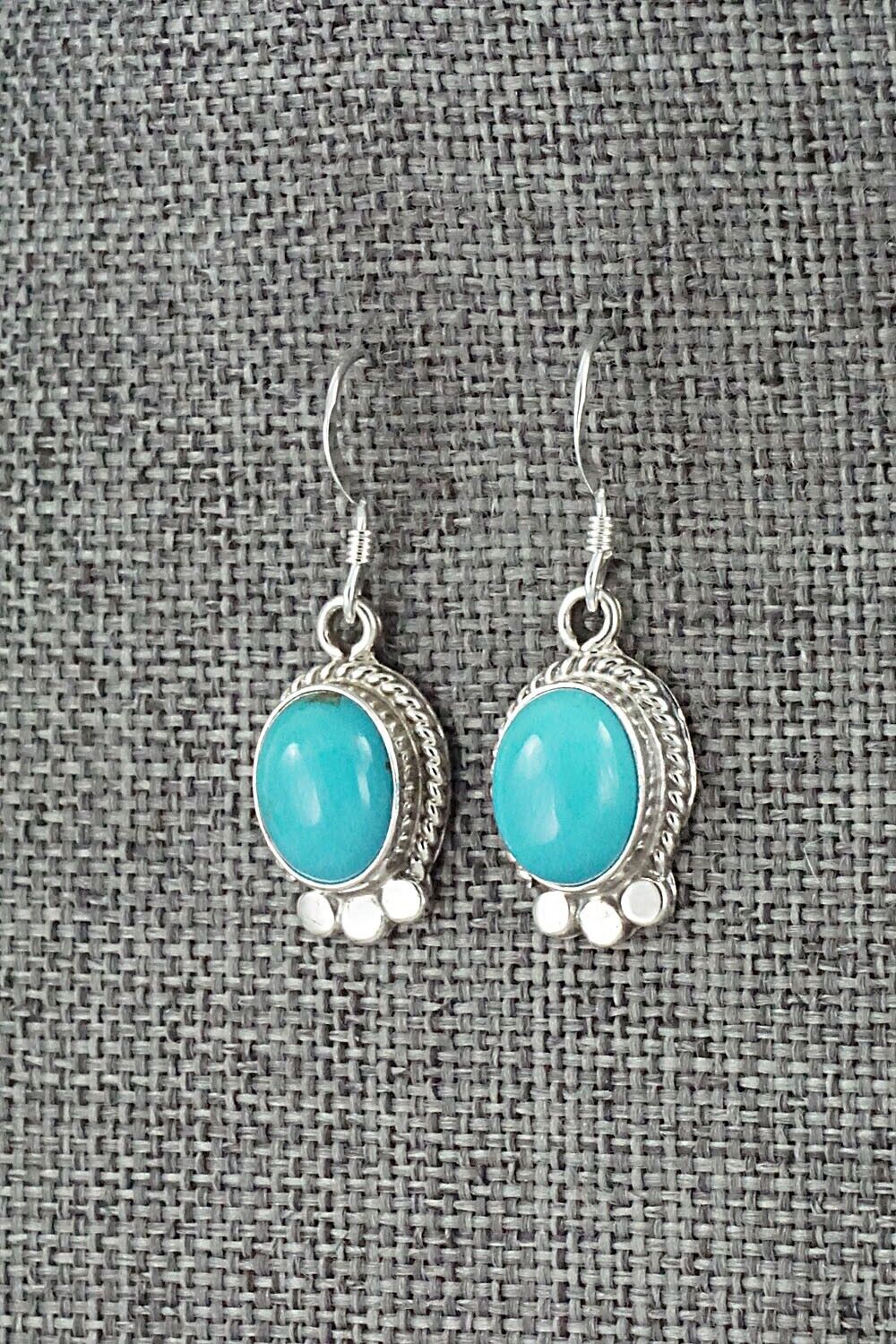 Turquoise and Sterling Silver Earrings - Sharon McCarthy