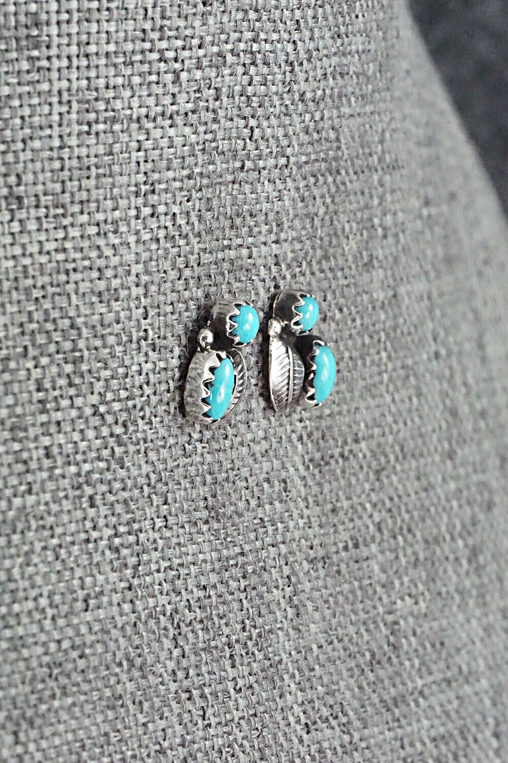 Turquoise & Sterling Silver Earrings - Betty Hawthorne