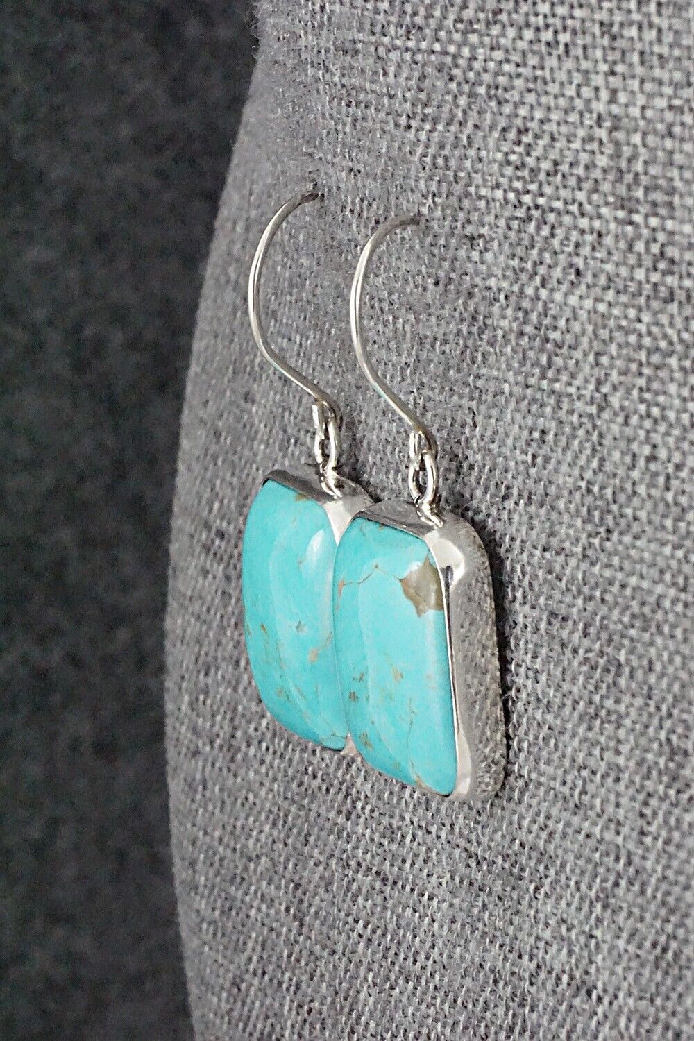 Turquoise & Sterling Silver Earrings - Rena Begay