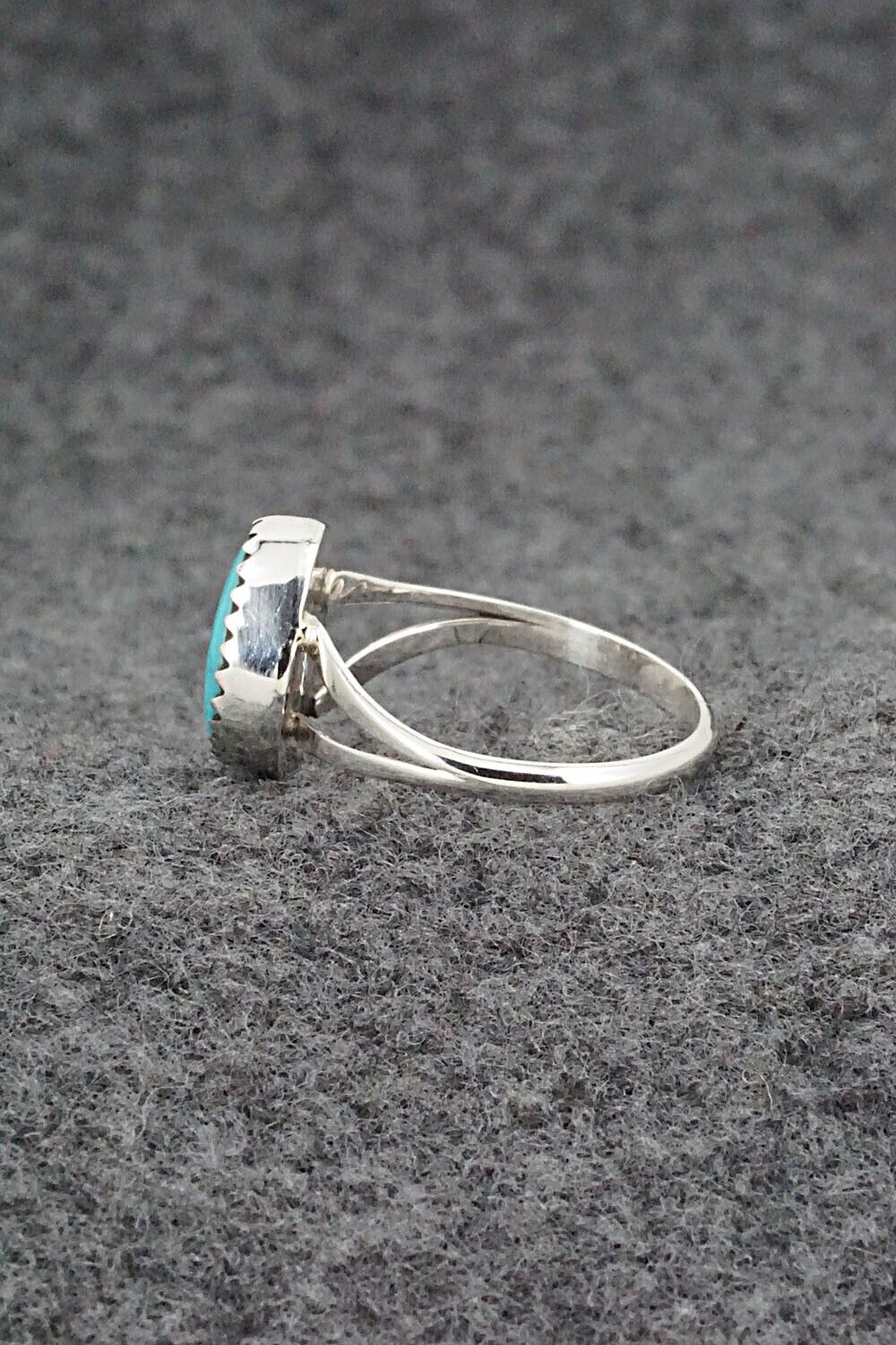 Turquoise & Sterling Silver Ring - Sharon McCarthy - Size 6.75