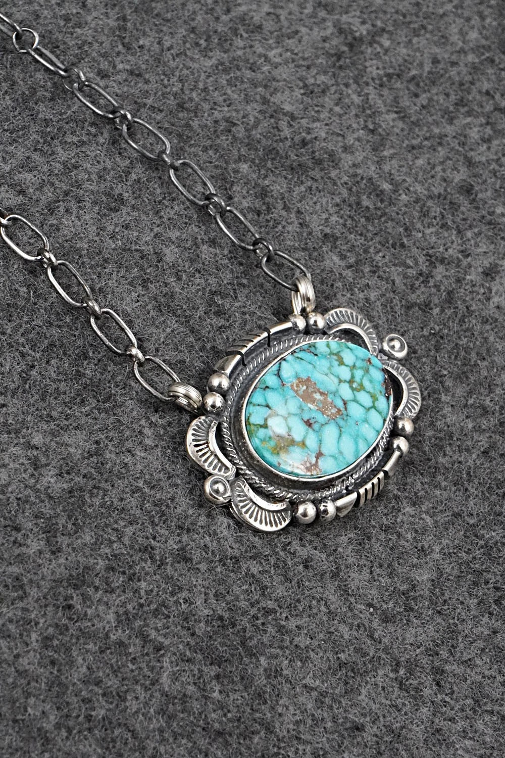 Turquoise & Sterling Silver Necklace - Daniel Benally