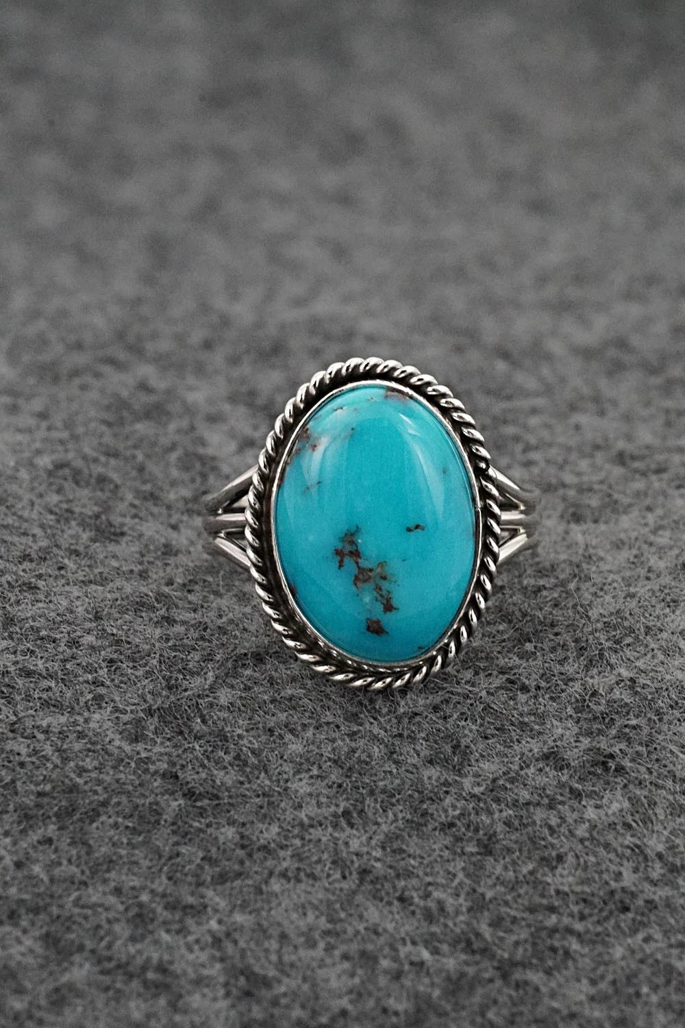 Turquoise & Sterling Silver Ring - Rena Begay - Size 8