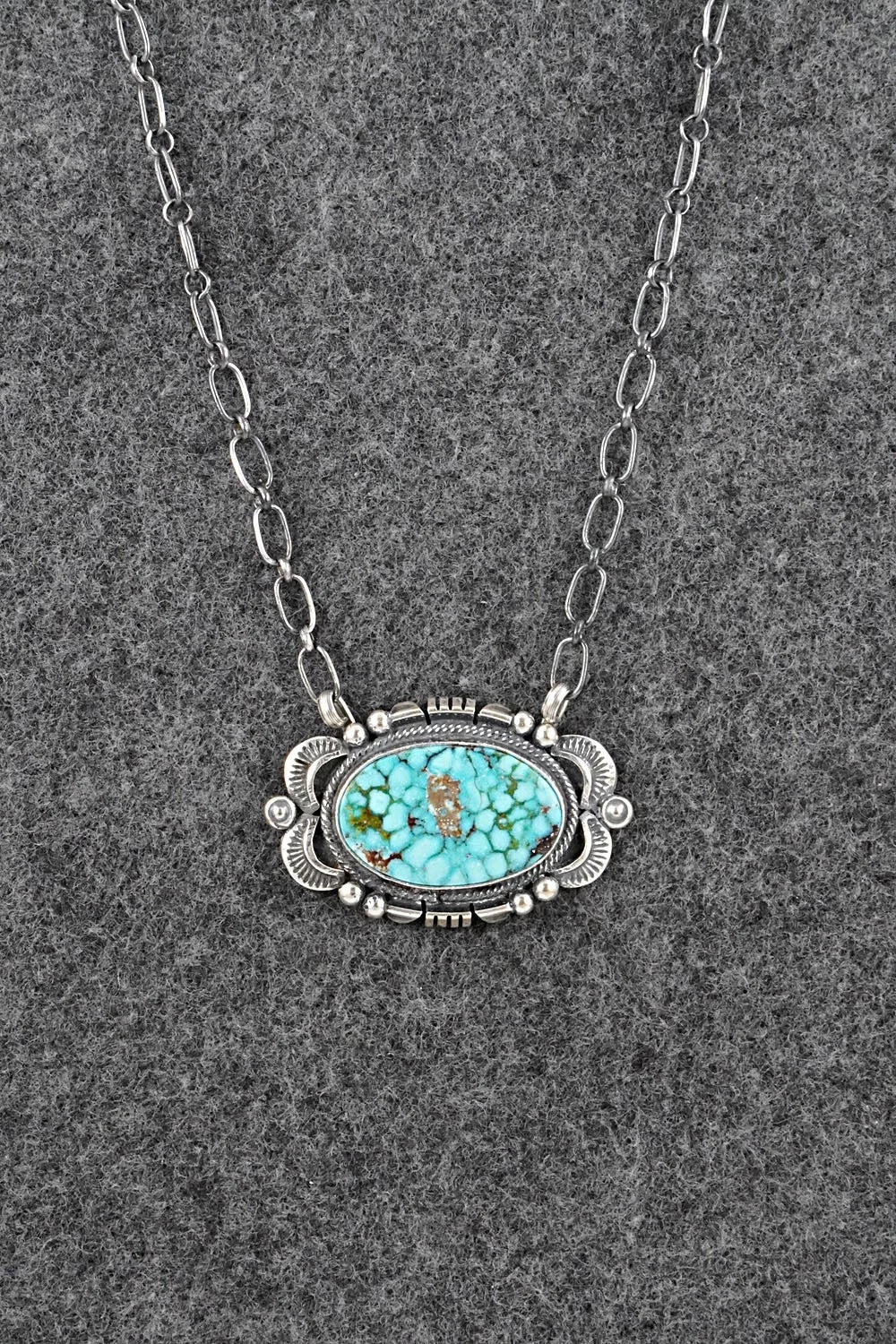 Turquoise & Sterling Silver Necklace - Daniel Benally