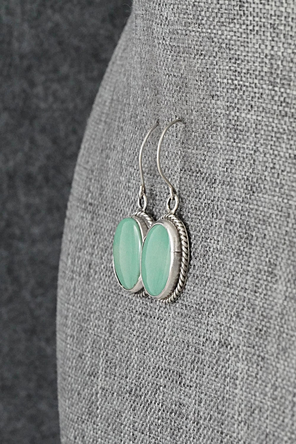 Turquoise & Sterling Silver Earrings - Rosemary Saunders
