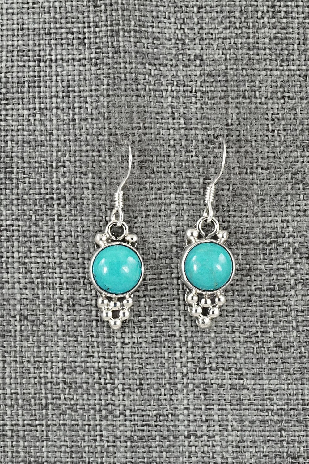 Turquoise & Sterling Silver Earrings - Isabell Yazzie