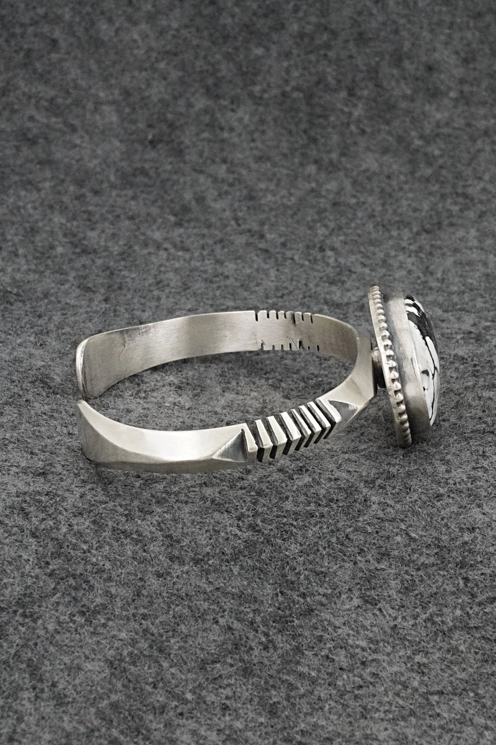 White Buffalo & Sterling Silver Bracelet - Paul Livingston